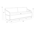 Allariz Sofa - Greige  Stinson White