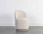 Cavoli Swivel Dining Chair - Effie Linen