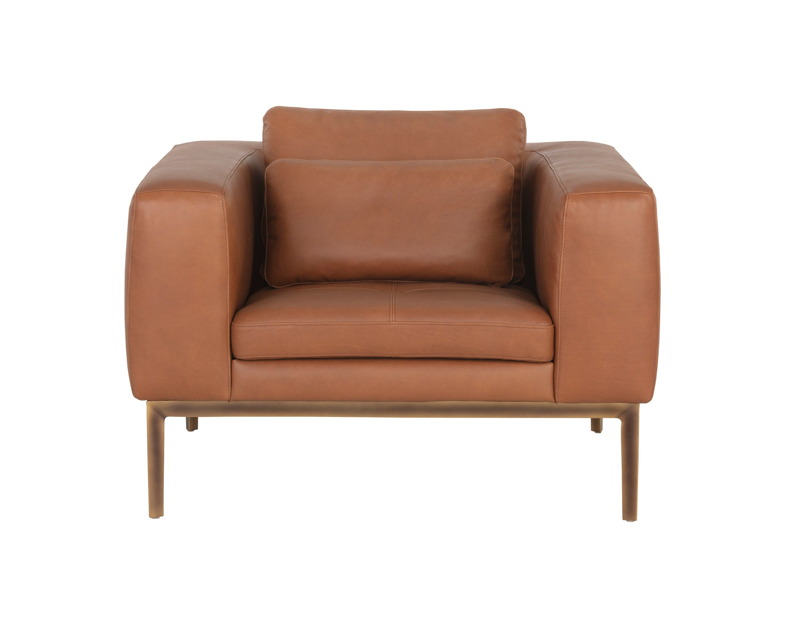 Burr Armchair - Behike Saddle Leather