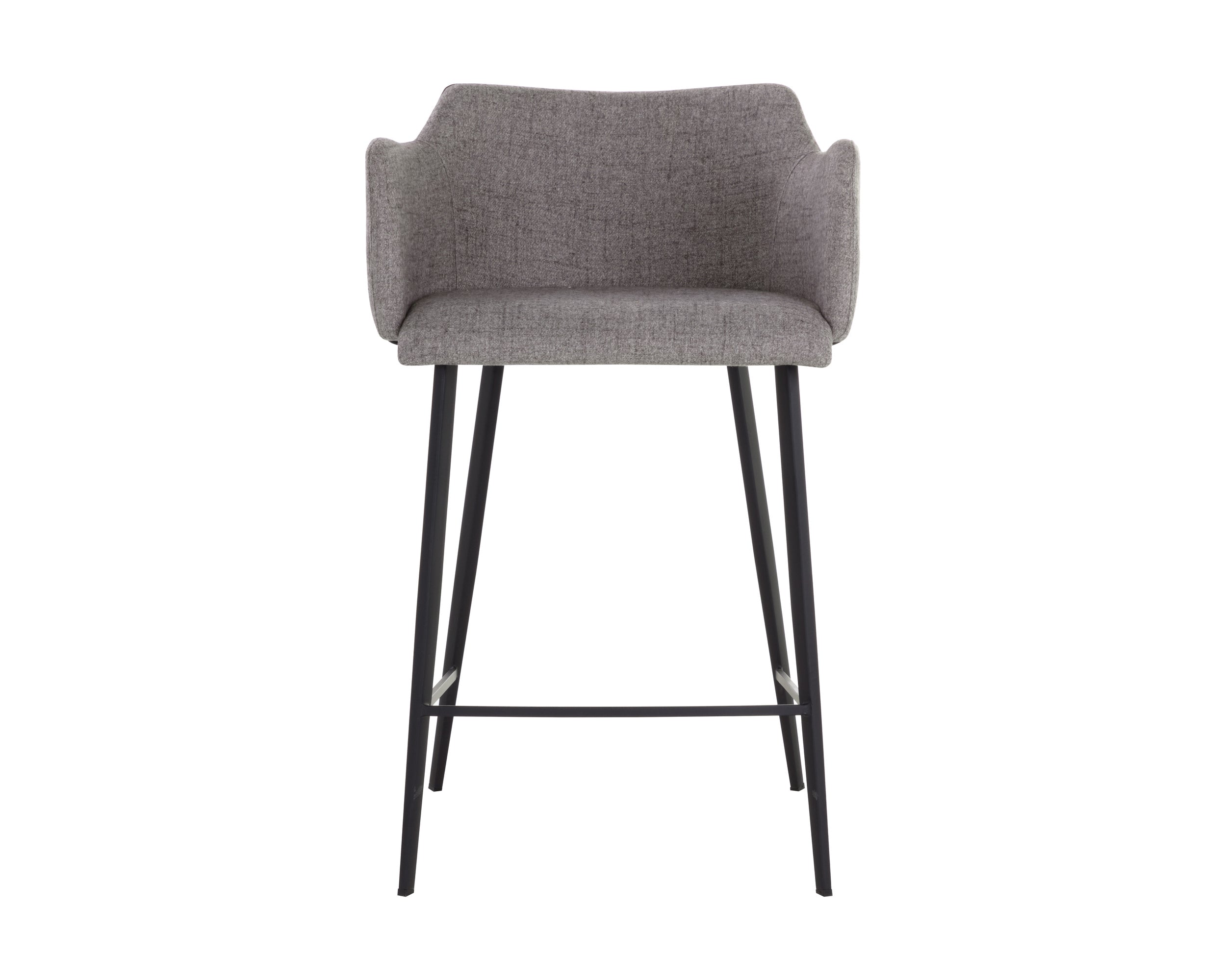 Griffin Counter Stool - November Grey / Bravo Cognac