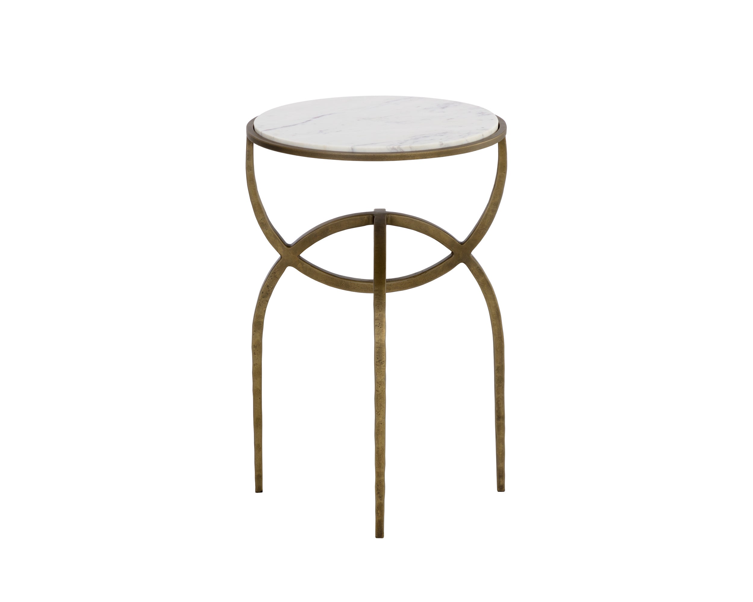 Alicent End Table - White Marble