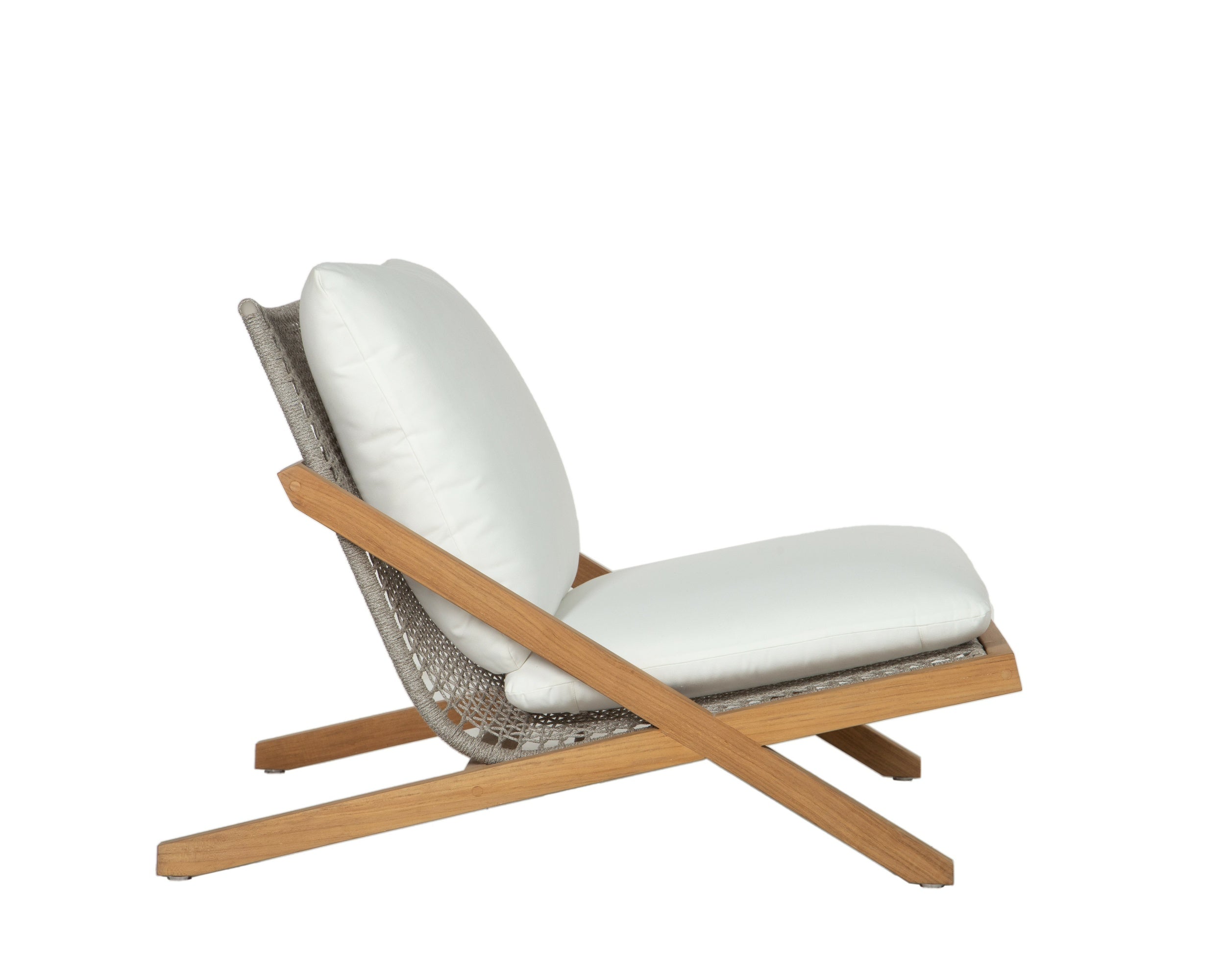 Bari Lounge Chair - Natural  Stinson White