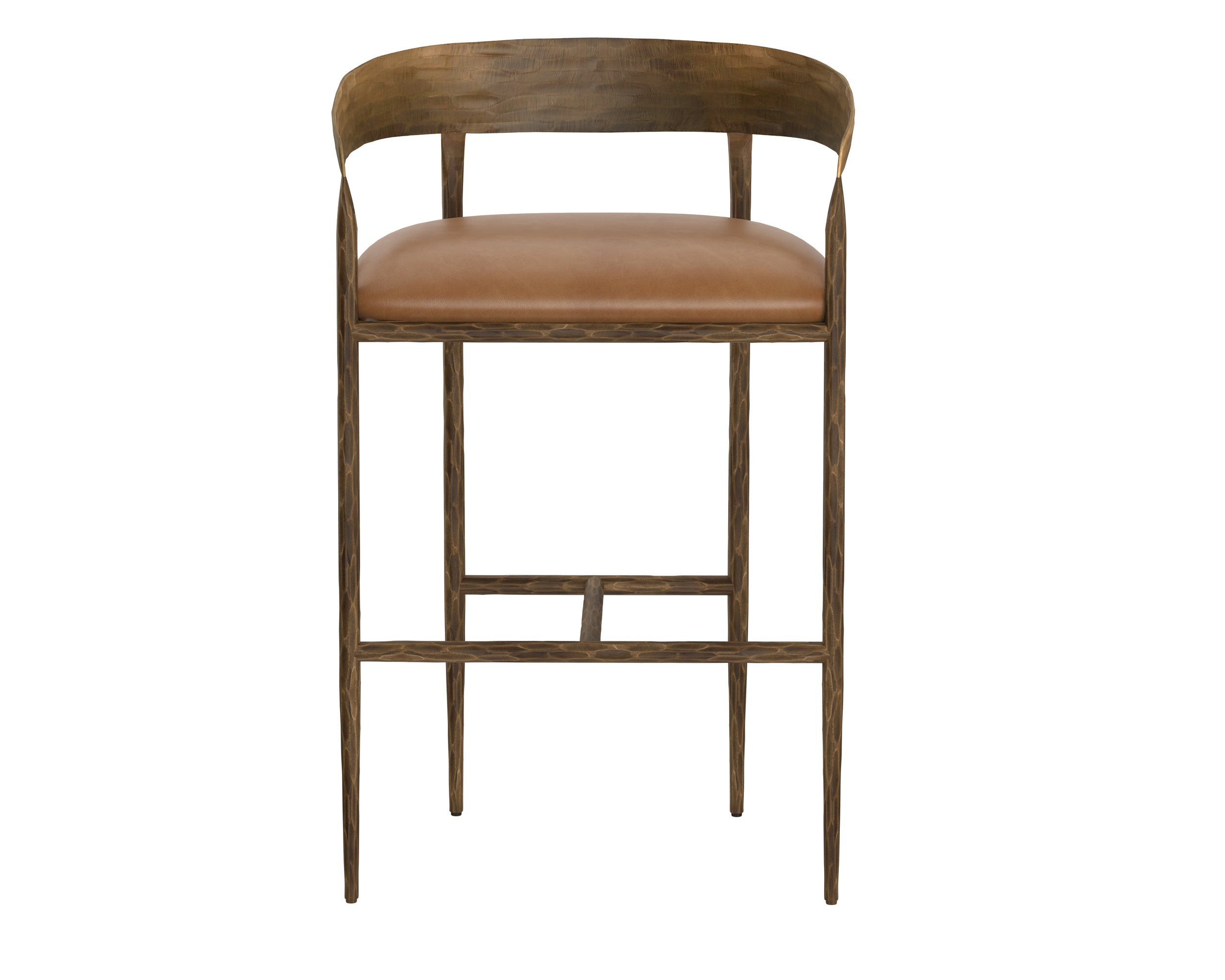 Zanatta Barstool - Tan Leather