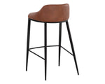 Astra Barstool - Black  Cinnamon Brown