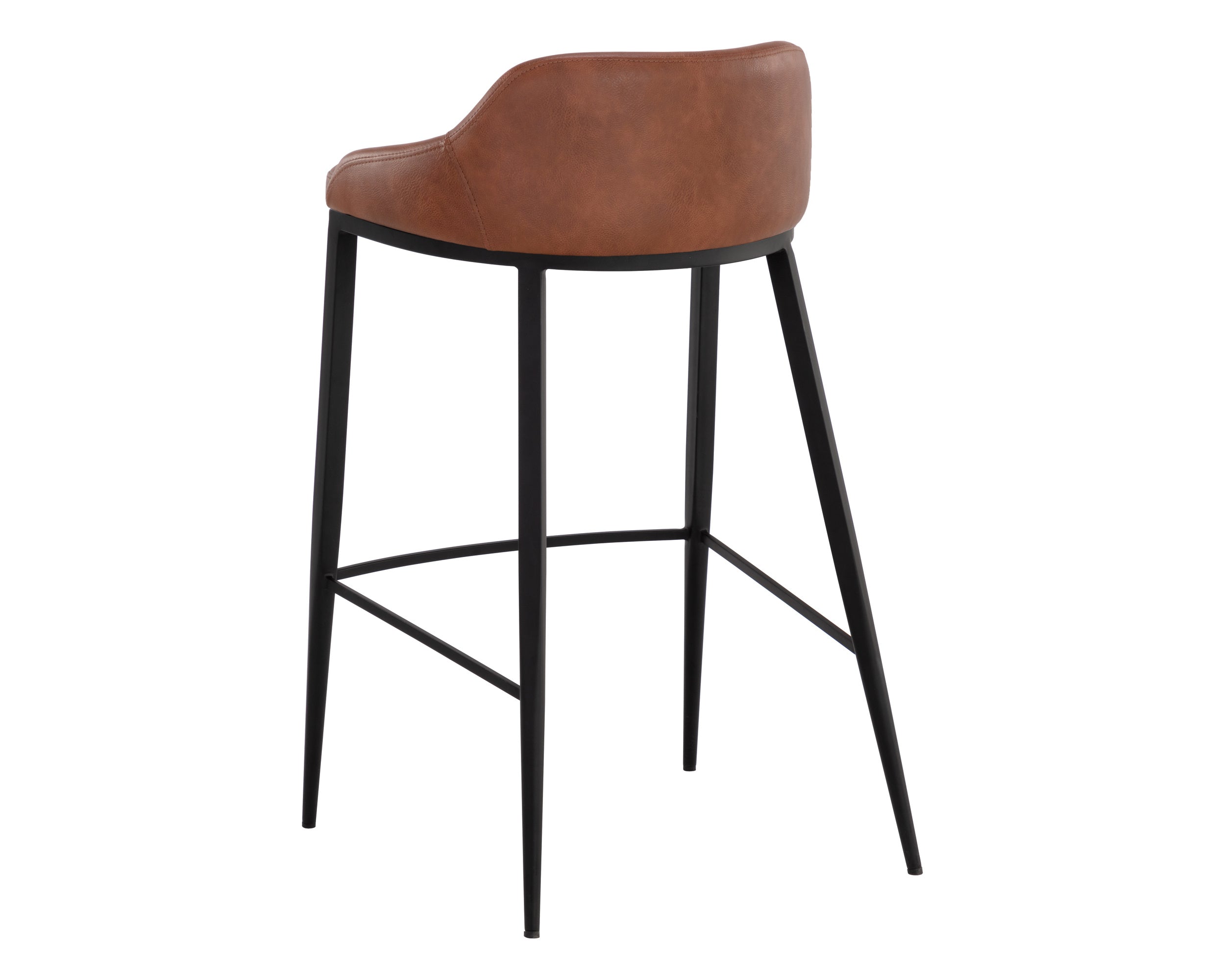 Astra Barstool - Black  Cinnamon Brown