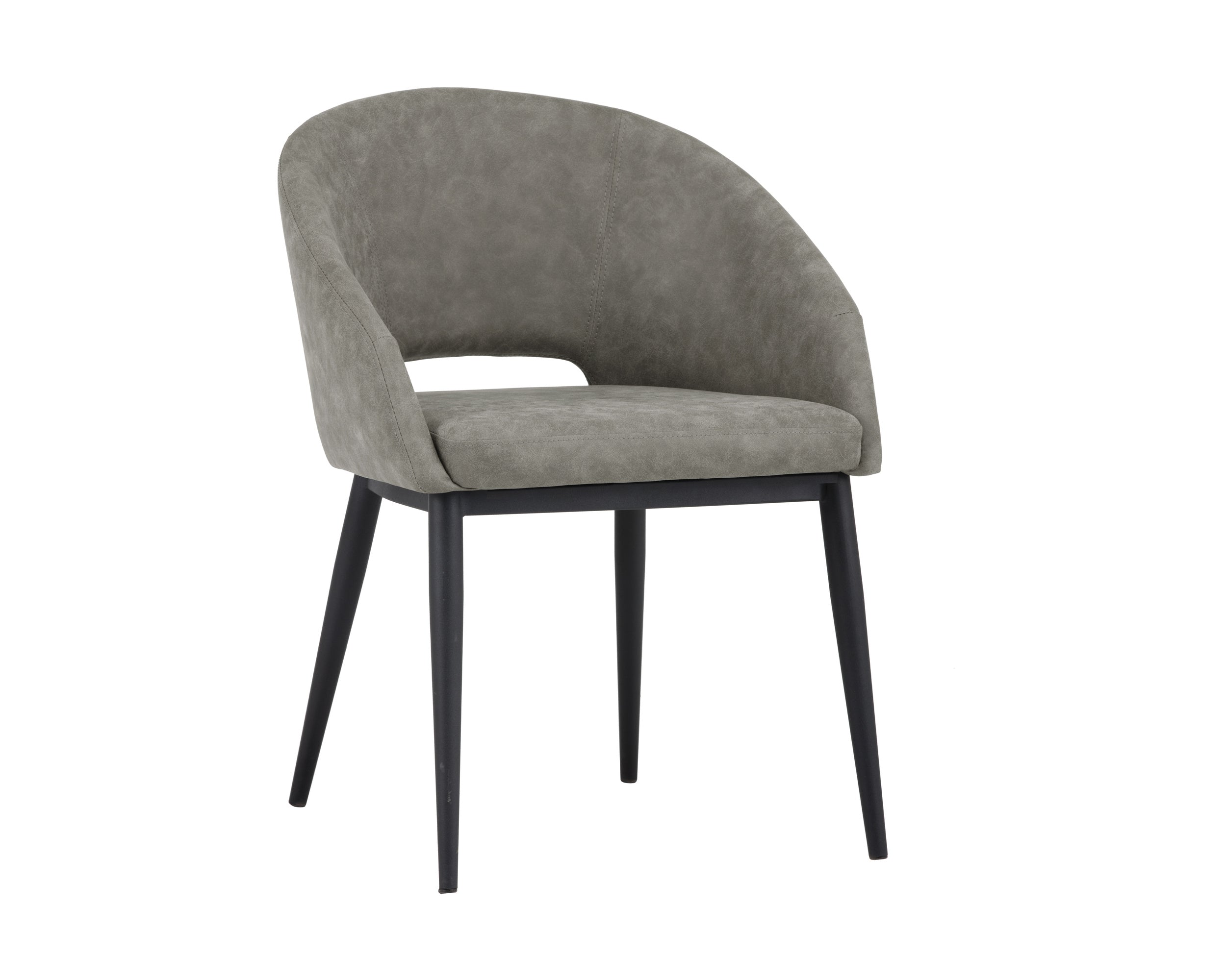 Thatcher Dining Armchair - Black  Antique Grey