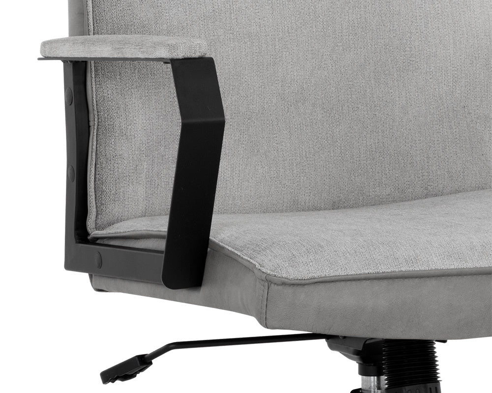 Swanson Office Chair - Polo Club Stone / Bravo Metal