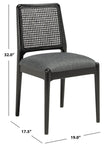 Safavieh Reinhardt Rattan Dining Chair, DCH8800 - Grey / Black