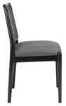 Safavieh Reinhardt Rattan Dining Chair, DCH8800 - Grey / Black