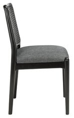 Safavieh Reinhardt Rattan Dining Chair, DCH8800 - Grey / Black