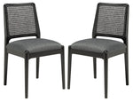 Safavieh Reinhardt Rattan Dining Chair, DCH8800 - Grey / Black