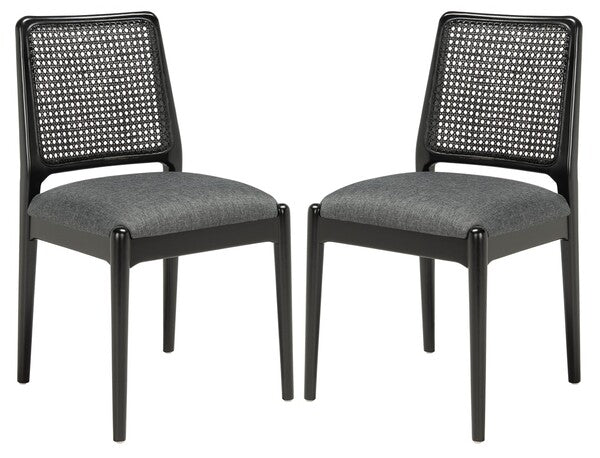 Safavieh Reinhardt Rattan Dining Chair, DCH8800 - Grey / Black