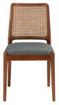 Safavieh Reinhardt Rattan Dining Chair, DCH8800 - Grey / Walnut