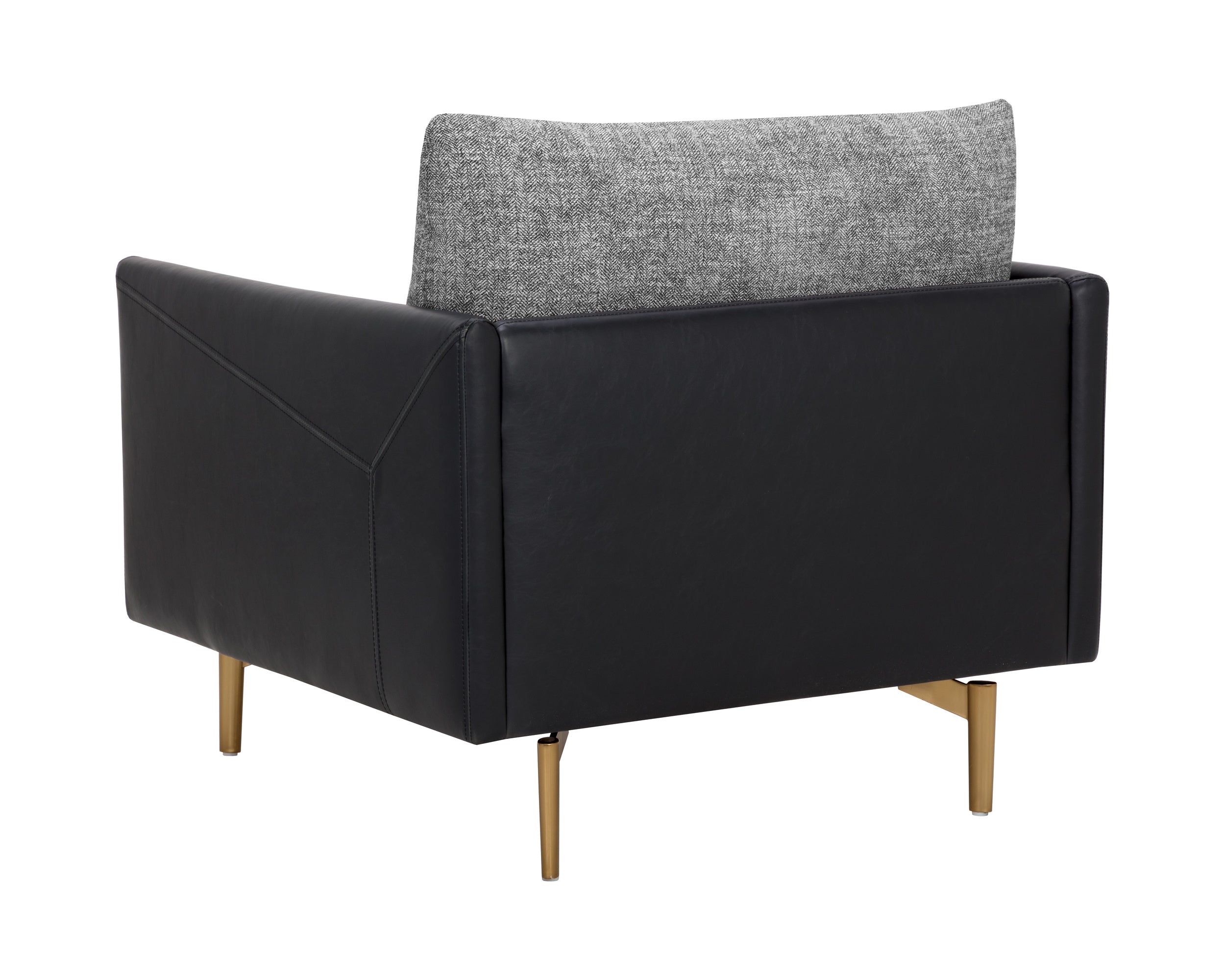 Ashi Armchair - Nash Zebra / Coal Black