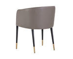 Asher Dining Armchair - Flint Grey / Napa Taupe