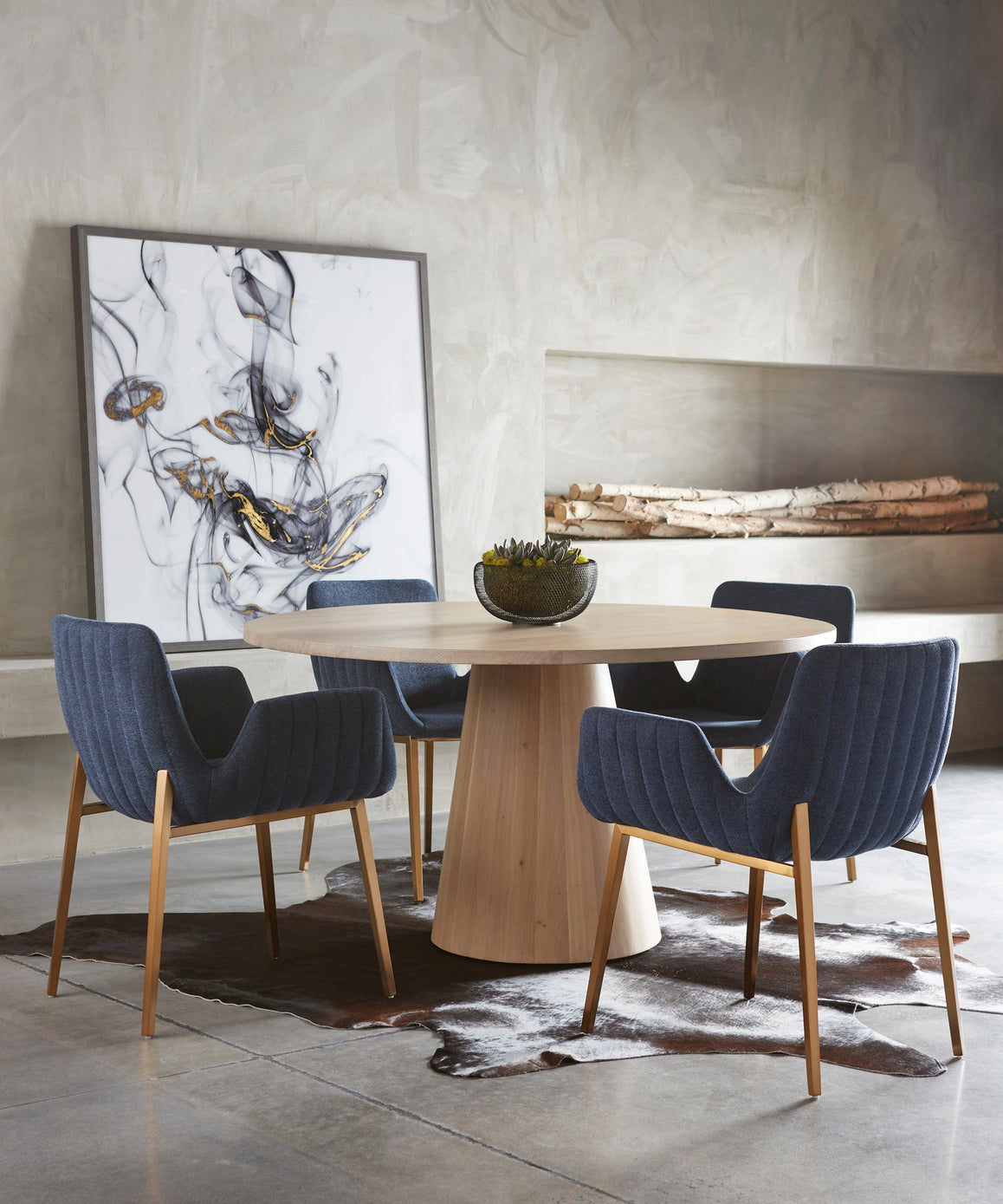 Lucano Dining Armchair - Belfast Navy