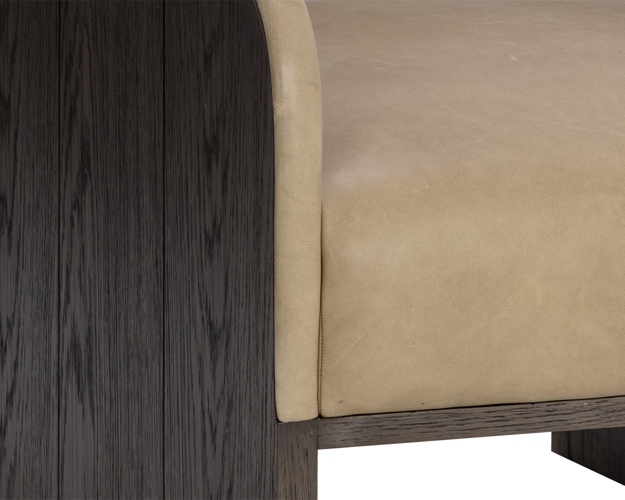 Coburn Lounge Chair - Dark Brown  Sahara Sand Leather