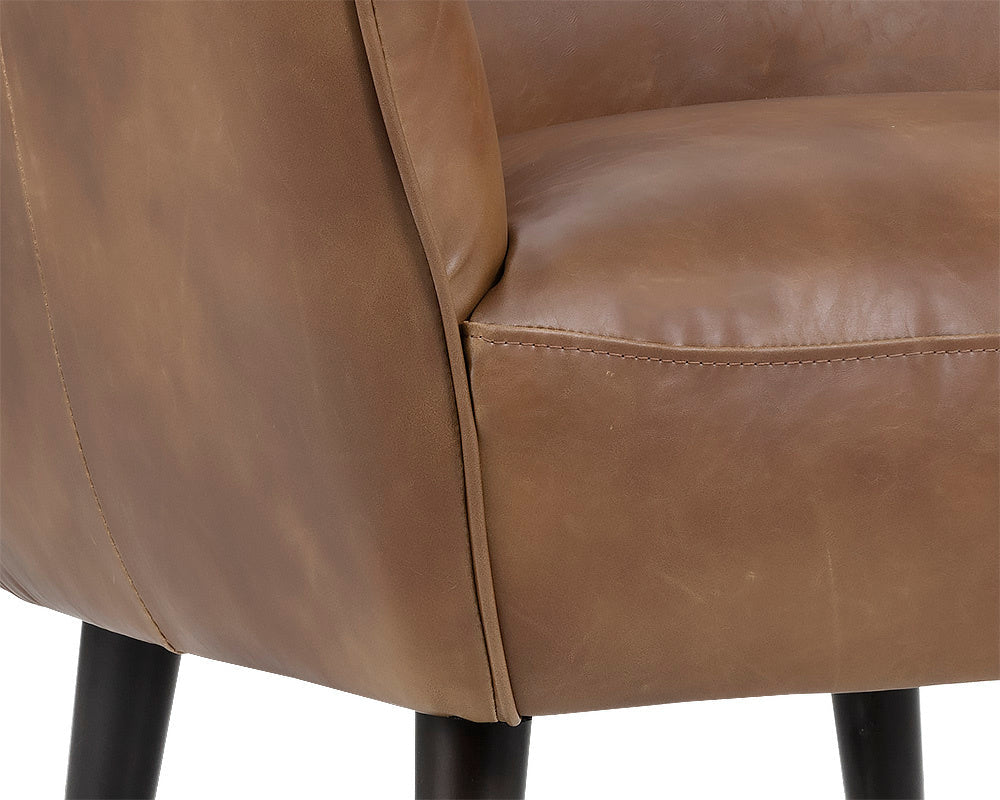 Luther Lounge Chair - Tobacco Tan