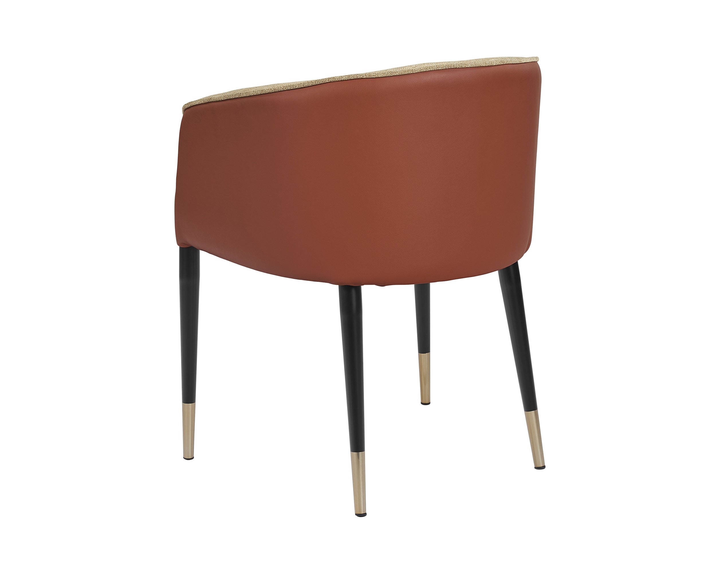 Asher Dining Armchair - Polo Club Toast / Dillon Chili