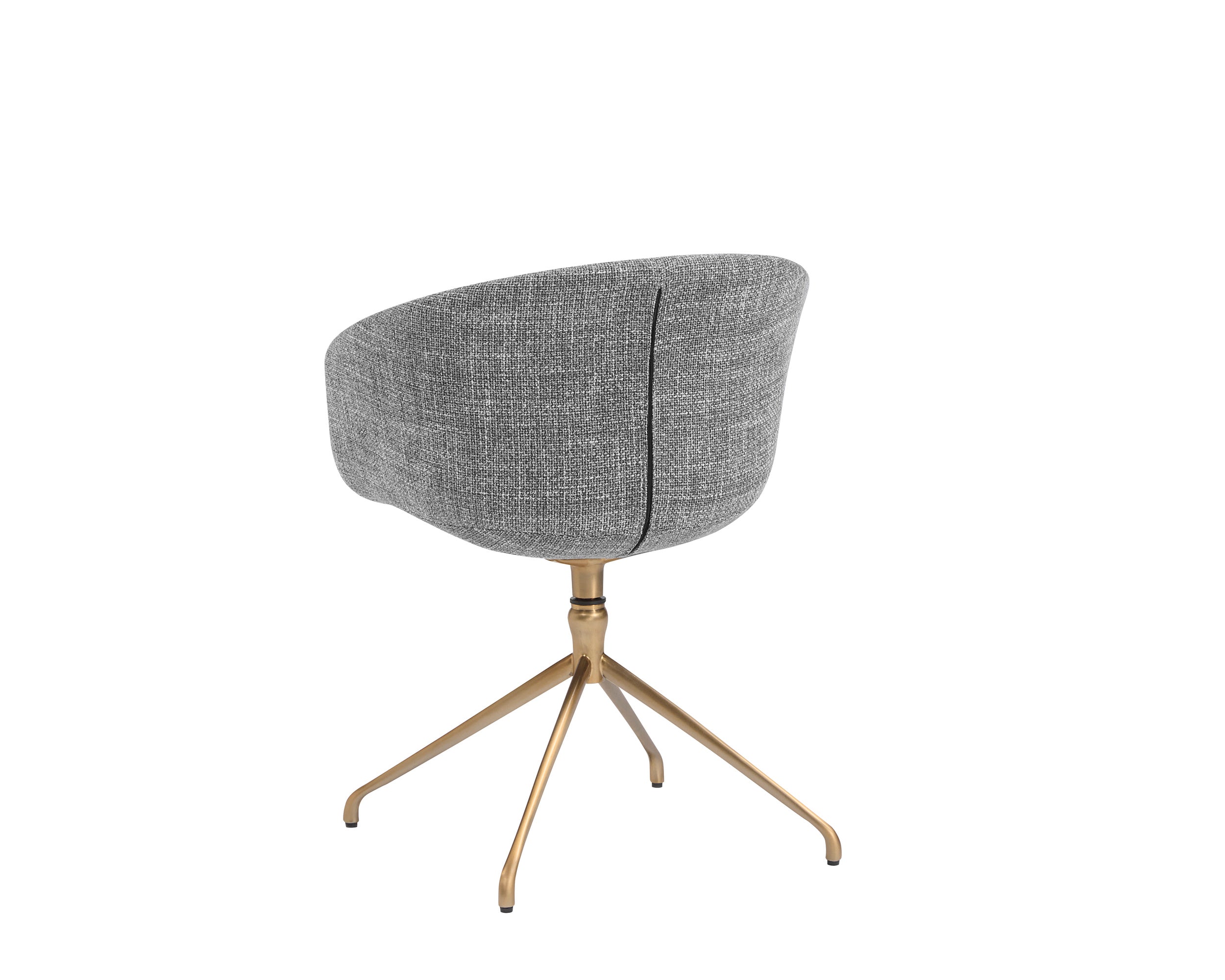 Dina Swivel Dining Armchair - Chacha Grey