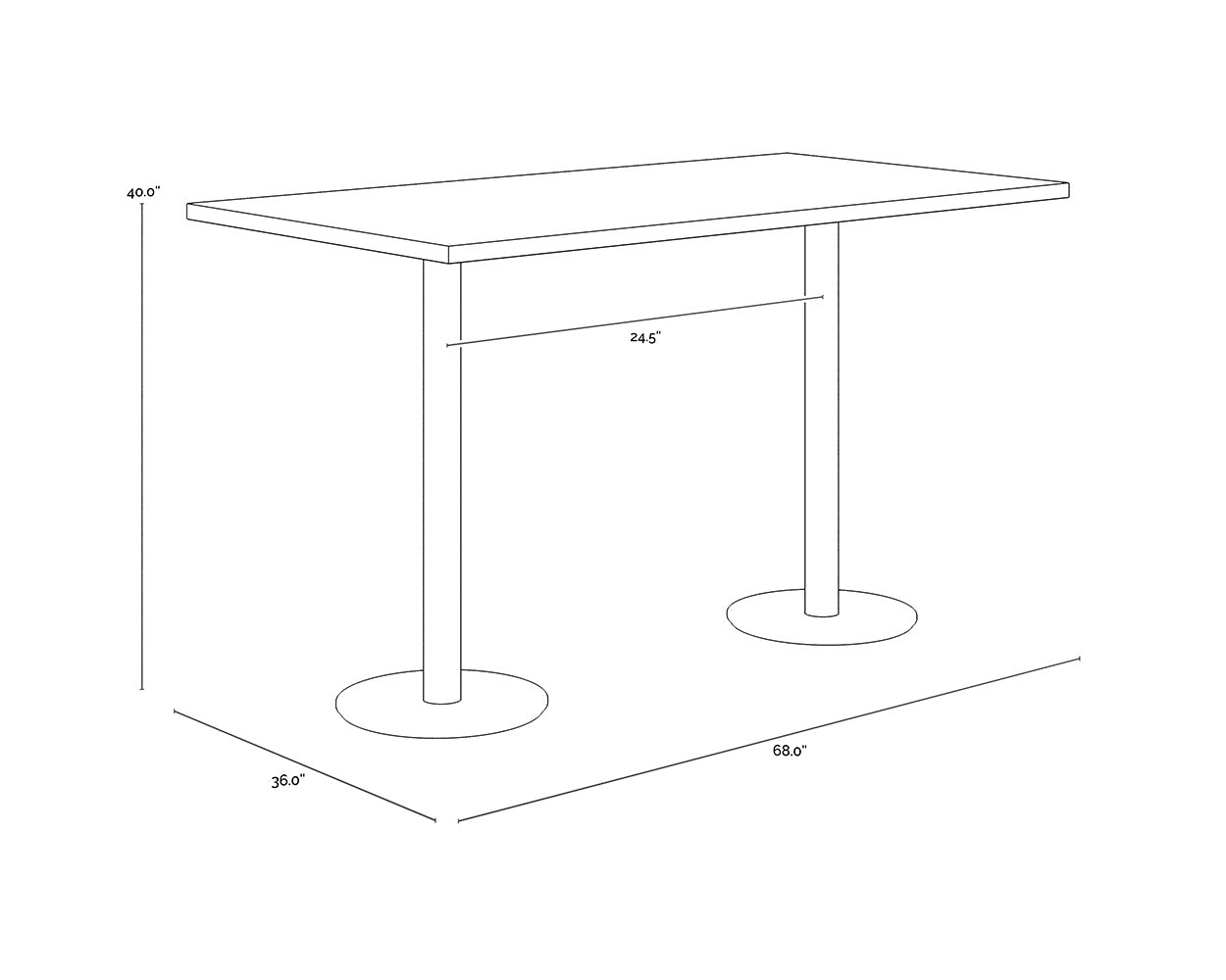 Corina Bar Table -