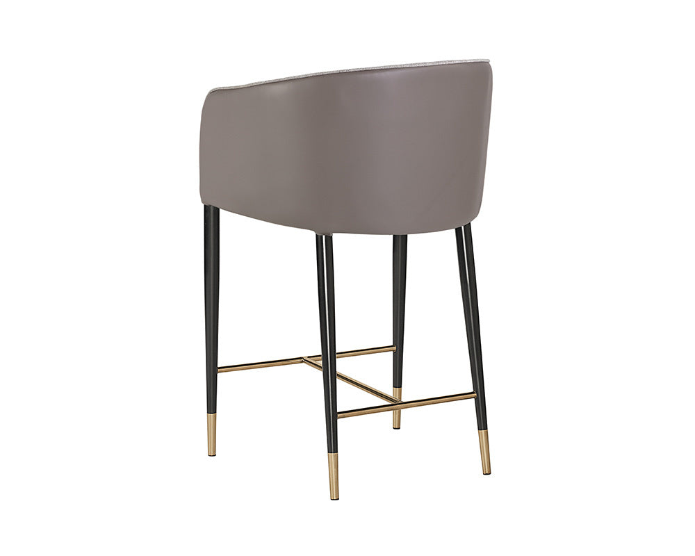 Asher Counter Stool - Flint Grey / Napa Taupe