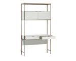 Ambrose Modular Wall Desk - Champagne Gold  Cream