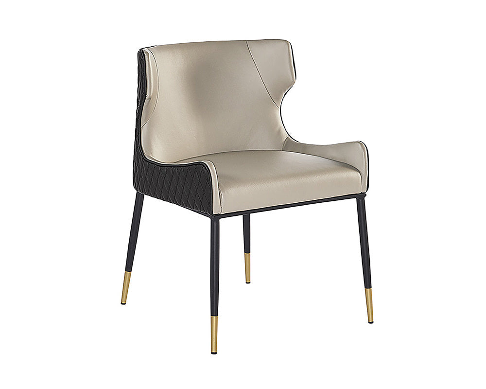 Gianni Dining Chair - Dillon Stratus / Dillon Black