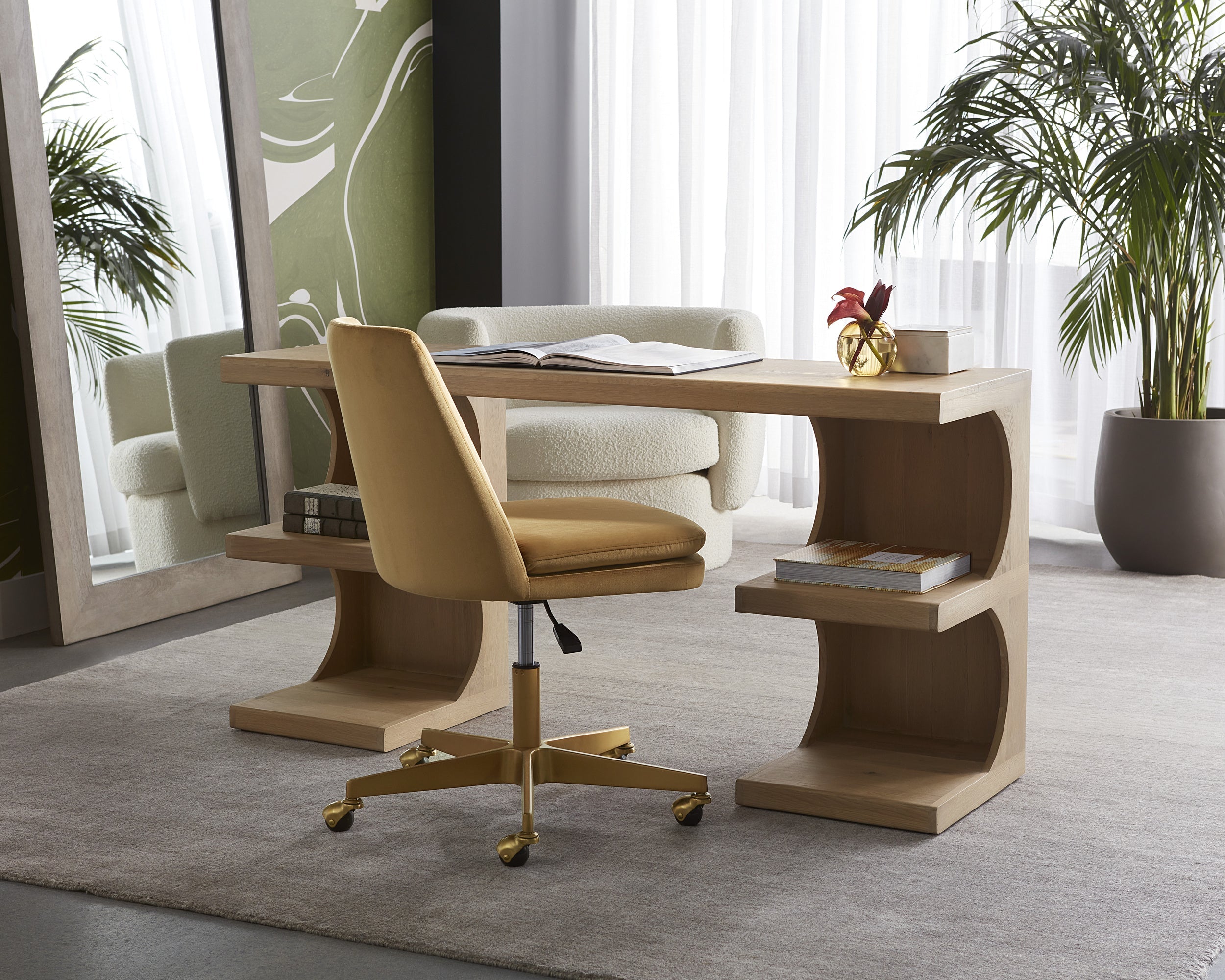 Berget Office Chair - Gold Sky