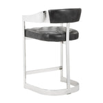 Beaumont Counter Stool - Stainless Steel  Cantina Magnetite