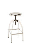 Colby Adjustable Stool - Chrome