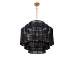 Alyssa Chandelier - Black Jute