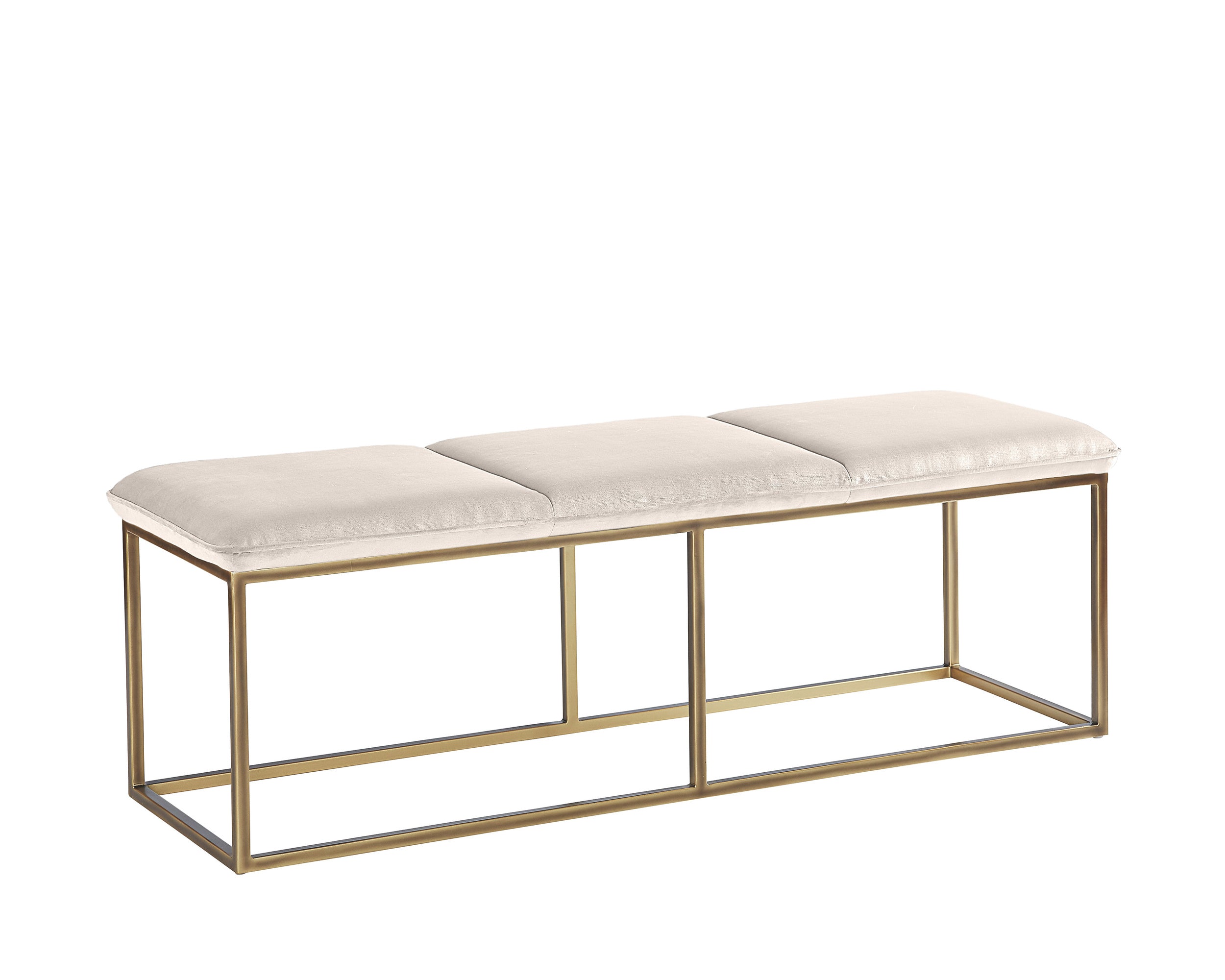 Alley Bench - Burnished Brass  Piccolo Prosecco