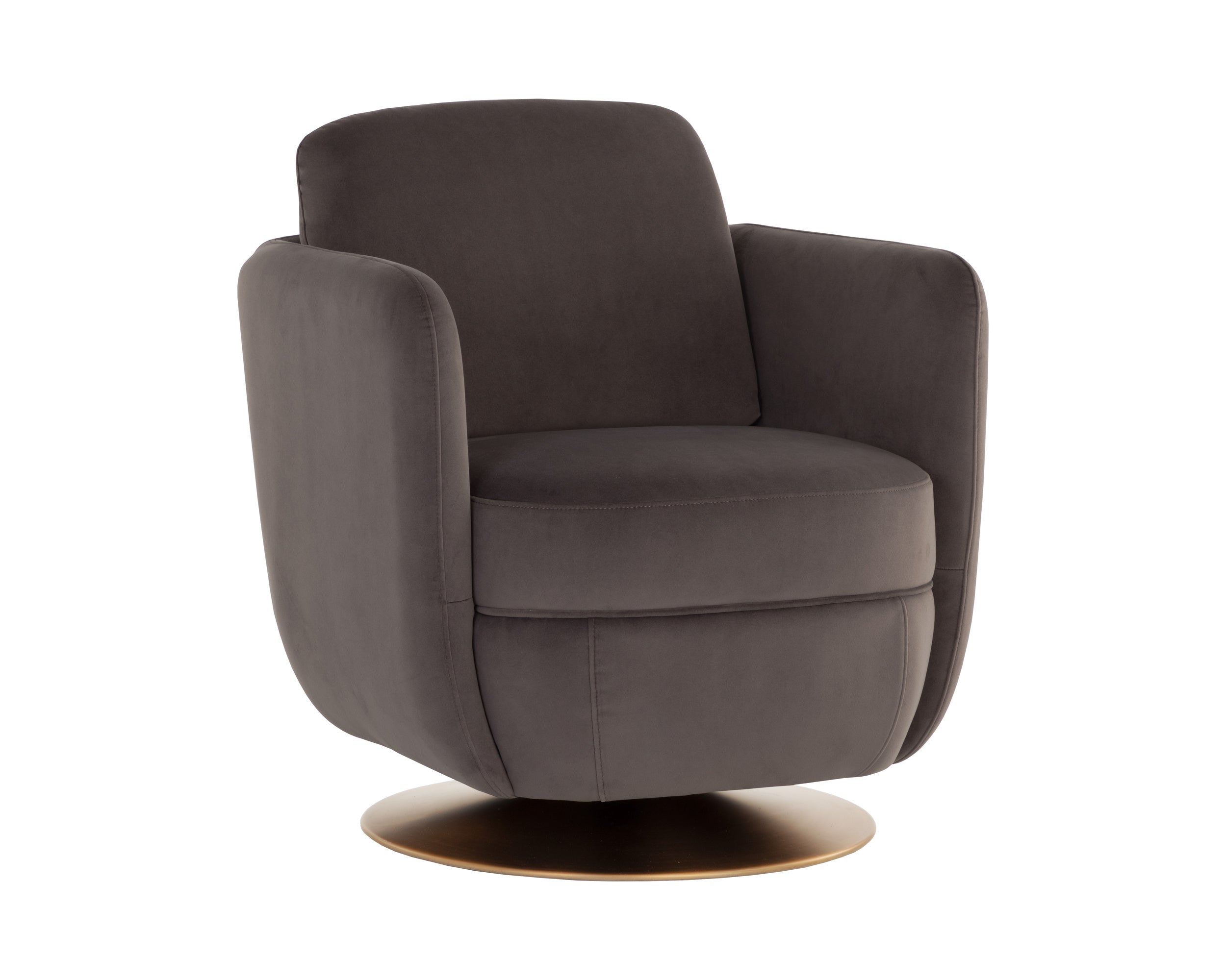 Gilley Swivel Lounge Chair - Meg Ash