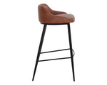 Astra Barstool - Black  Cinnamon Brown