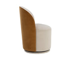 Cavoli Swivel Dining Chair - Meg Taupe / Meg Gold