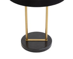 Kezna Table Lamp - Black Marble  Matte Black