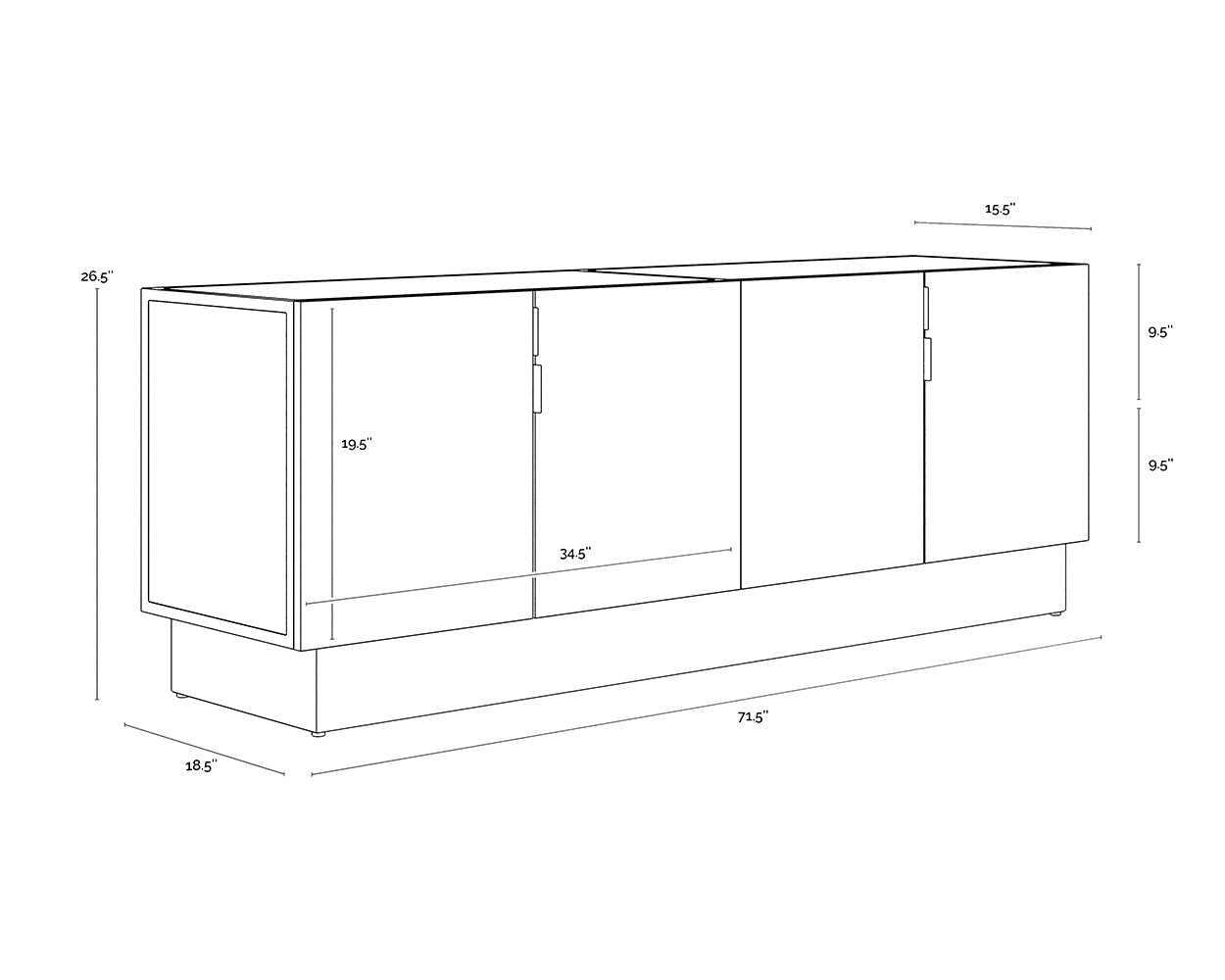 Caddo Sideboard -