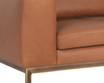 Burr Armchair - Behike Saddle Leather