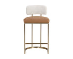 Larissa Counter Stool - Napa Cognac / Rhea Light Barley