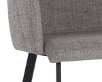 Griffin Counter Stool - November Grey / Bravo Cognac