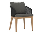 Capri Dining Armchair - Natural  Gracebay Grey