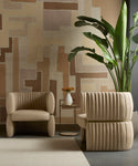 Tryor Lounge Chair - Sahara Sand Leather