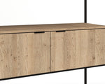 Ambrose Modular Wall Desk - Rustic Oak  Black