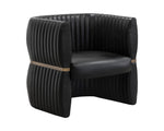 Tryor Lounge Chair - Vintage Black Night Leather