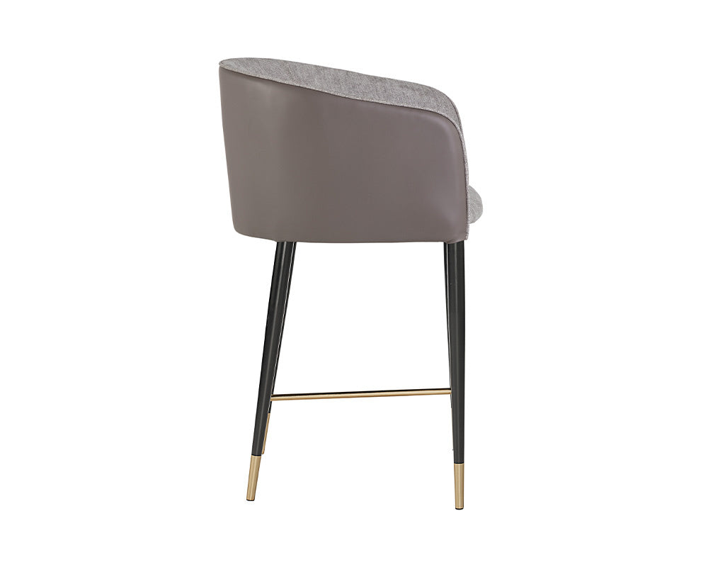 Asher Dining Armchair - Flint Grey / Napa Taupe