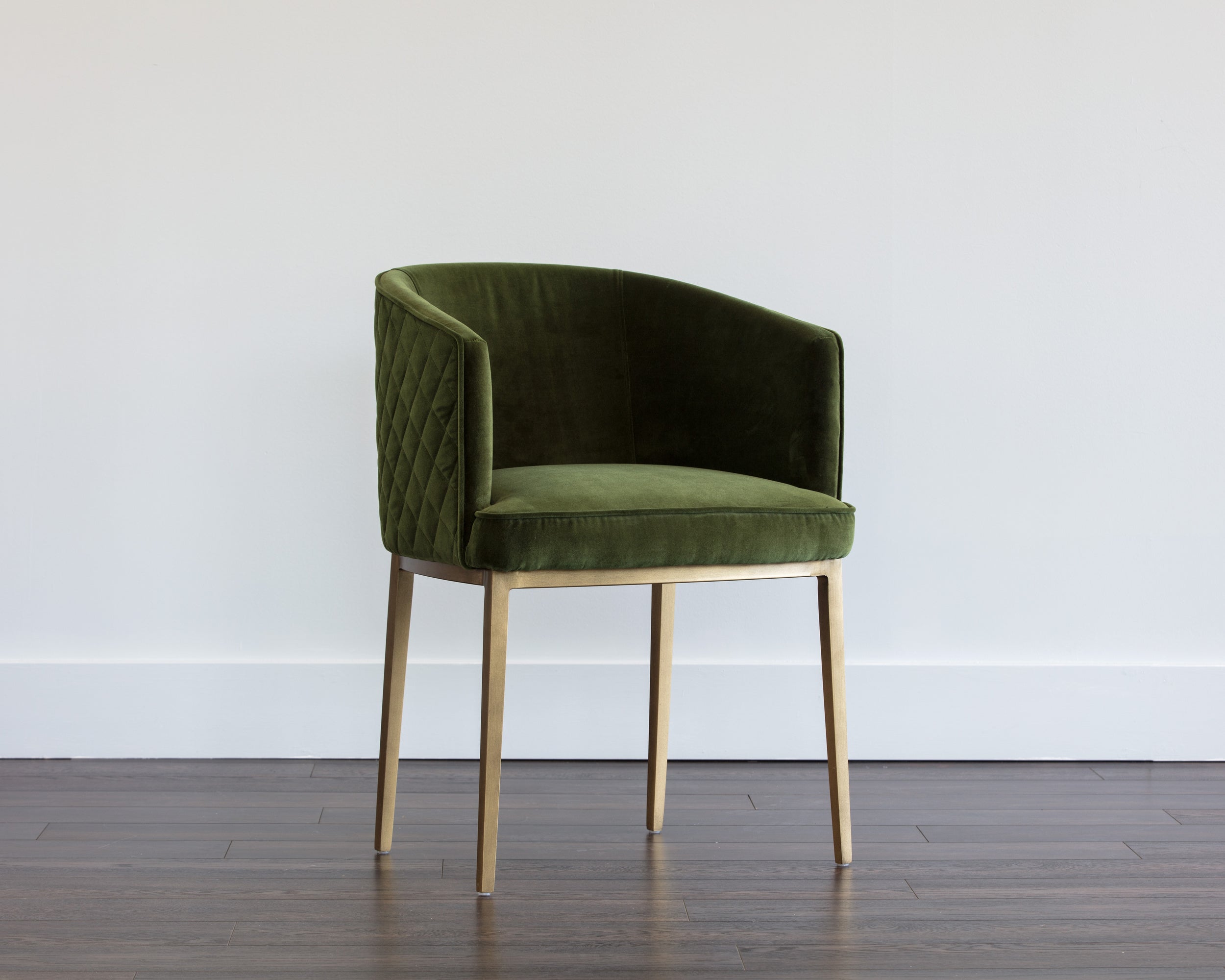 Cornella Dining Armchair - Forest Green