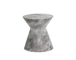 Astley End Table - Marble Look  Grey