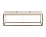 Alley Bench - Burnished Brass  Piccolo Prosecco