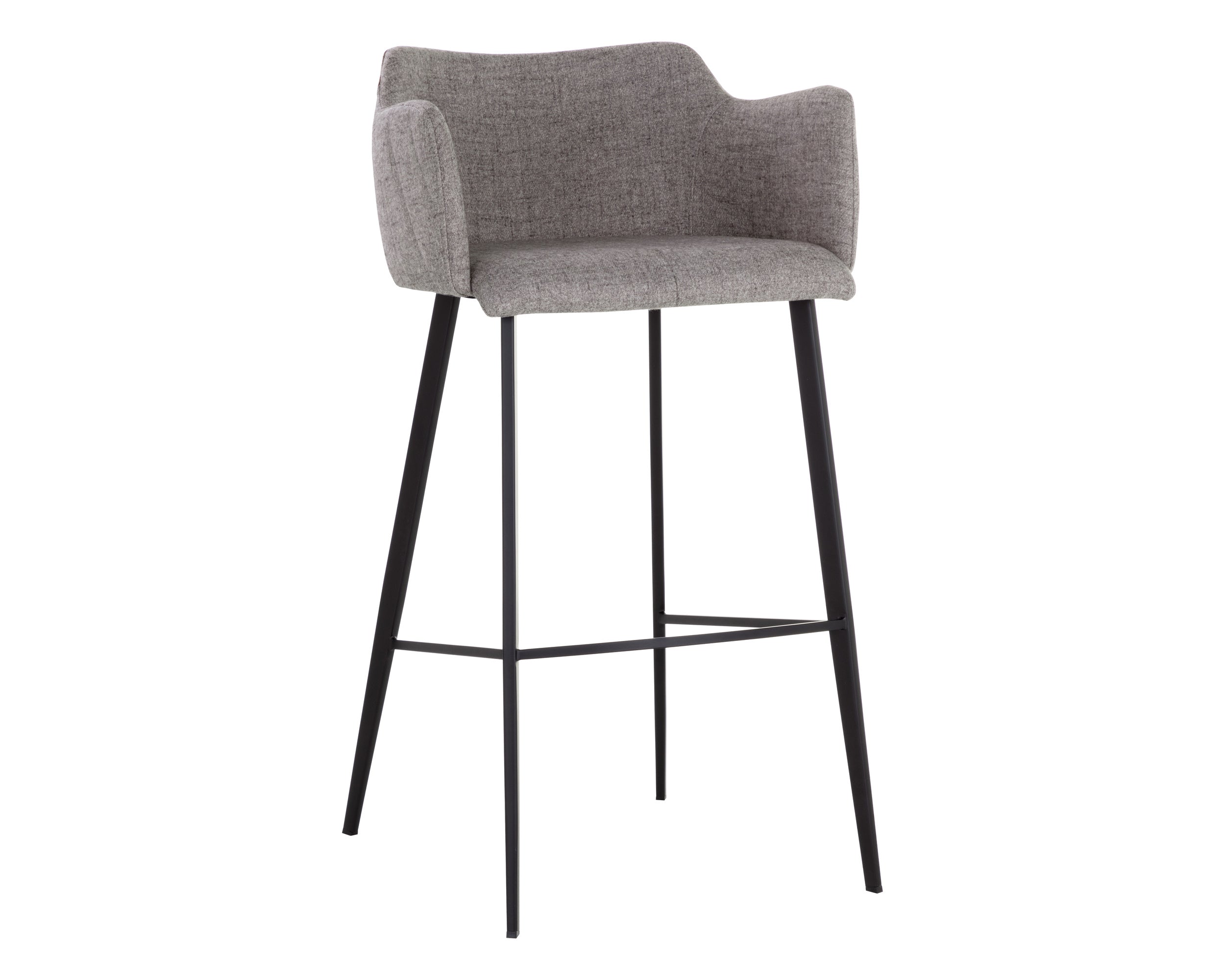 Griffin Barstool - November Grey / Bravo Cognac